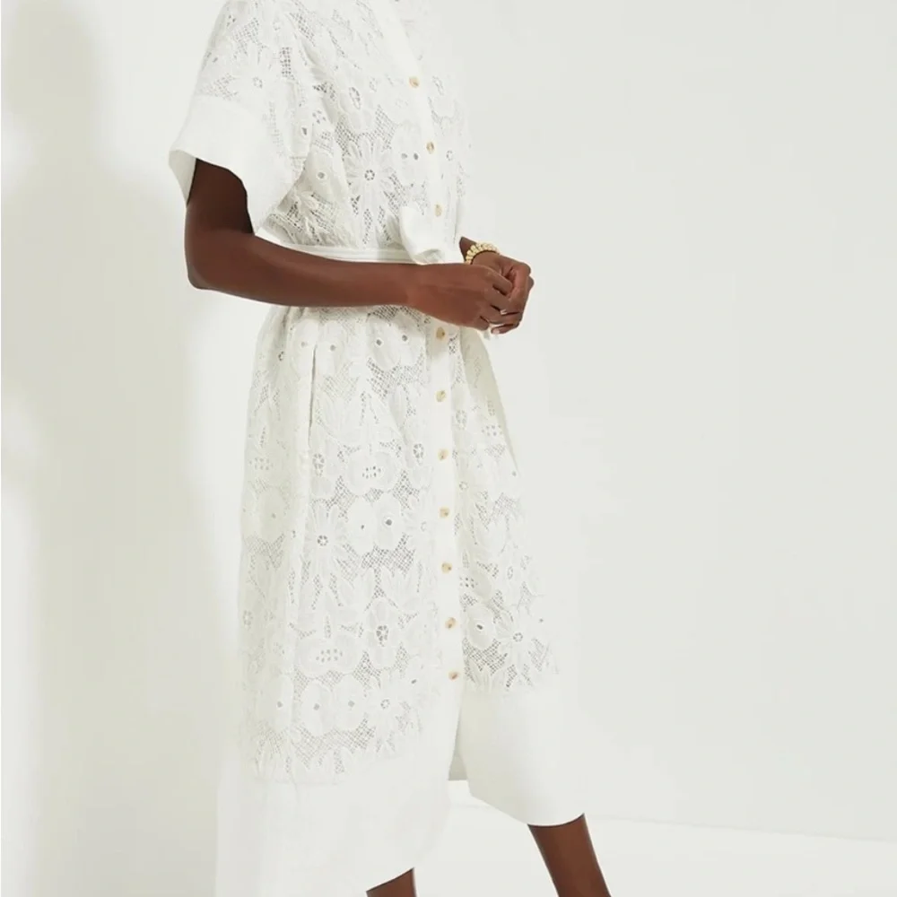 Tuckernuck White Eyelet Lace Prescott Dress - Picture 4 of 10